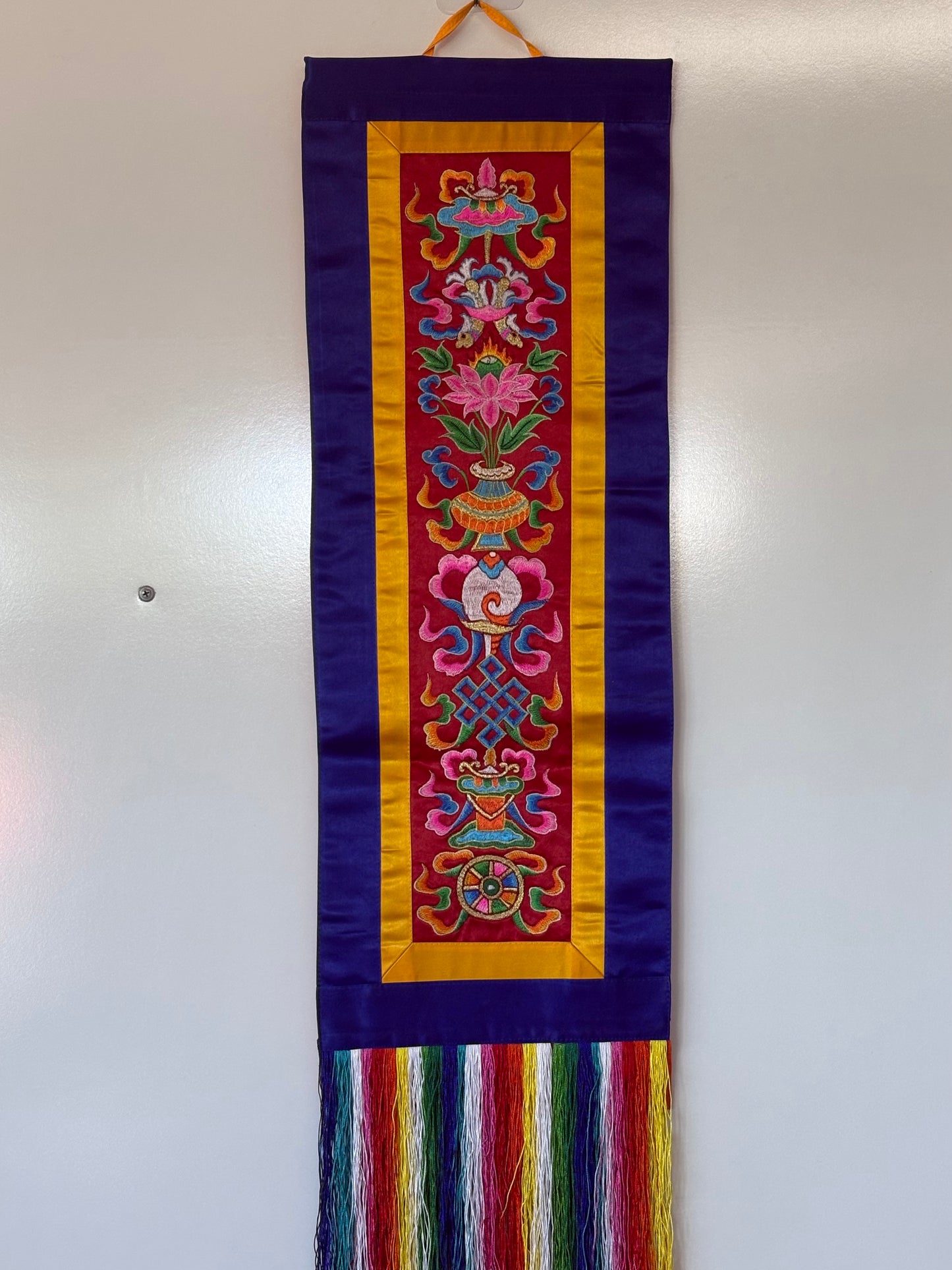 Eight Auspicious Symbol wall hanging banner
